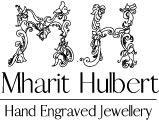 Mharit Hulbert jeweller . engraver . designer . silversmith . goldsmith logo