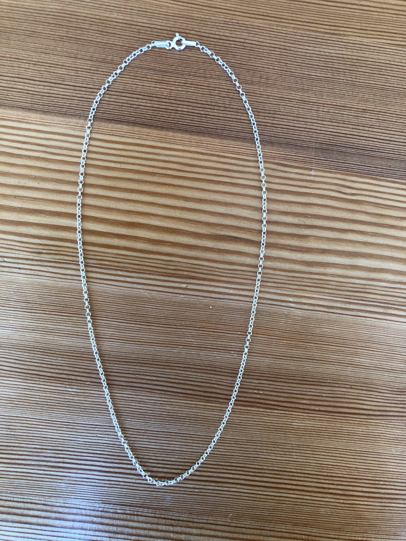 50cm sterling silver chain 